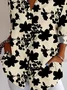 Women Floral Long Sleeve Shirt Spring/Fall Buttoned Shirt Collar Daily Vintage Top