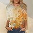 Women's Long Sleeve Tee T-shirt Spring/Fall Maple Leaf Jersey Crew Neck Daily Going Out Casual Top