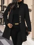 Women's Spring/Fall Outerwear Casual Plain Long Sleeve Jacket