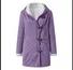 Women's Autumn Outerwear Casual Suede Plain Long Sleeve Hoodie Jacket