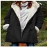 Women's Autumn Outerwear Casual Suede Plain Long Sleeve Hoodie Jacket