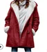 Women's Autumn Outerwear Casual Suede Plain Long Sleeve Hoodie Jacket