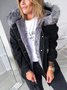 Women's Autumn Outerwear Casual Denim Plain Long Sleeve Hoodie Jacket