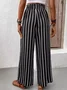 Women's Striped Long Pant Casual Spring/Fall Trousers