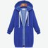 Women's Winter Outerwear Casual Plain Mid-long Hoodie Overcoat