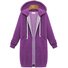 Women's Winter Outerwear Casual Plain Mid-long Hoodie Overcoat