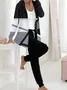 Women's Floral Two-Piece Set Daily Long Sleeve Casual Spring/Fall Top With Pants Matching Set