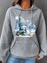 Women's Christmas Spring/Fall Long Sleeve Casual Daily Hoodie