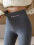 Women's Casual Plain Winter Ankle Pants Leggings