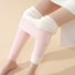 Women's Casual Christmas Fluff/Granular Fleece Fabric Winter Long Leggings