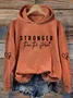 Women's Text Letters Spring/Fall Long Sleeve Casual Daily Hoodie