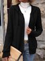 Women's Autumn Outerwear Casual Plain Long Sleeve Hoodie Jacket