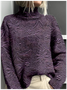 Women's Mock Neck 3D Printing Vintage Spring/Fall Long Sleeve Sweatshirt