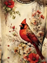 Women's Long Sleeve Tee T-shirt Spring/Fall Floral Jersey Crew Neck Daily Going Out Casual Top