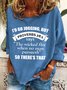 Women Text Letters Crew Neck Casual Spring/Fall Long Sleeve Sweatshirt