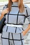 Women's Wool/Knitting Plaid Daily Going Out Two Piece Set Long Sleeve Casual Spring/Fall Top With Pants Matching Set