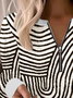 Women's Crew Neck Abstract Casual Spring/Fall Long Sleeve Sweatshirt