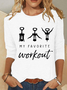 Women's Long Sleeve Blouse Spring/Fall Christmas Crew Neck Daily Going Out Casual Top