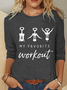 Women's Long Sleeve Blouse Spring/Fall Christmas Crew Neck Daily Going Out Casual Top