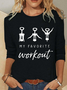 Women's Long Sleeve Blouse Spring/Fall Christmas Crew Neck Daily Going Out Casual Top