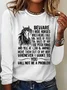 Women's Long Sleeve Blouse Spring/Fall Animal Cotton-Blend Crew Neck Daily Going Out Casual Top