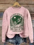 Women's Winter 3D Printing Casual Long Sleeve Crew Neck Knitted Sweater