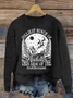 Women's Winter 3D Printing Casual Long Sleeve Crew Neck Knitted Sweater