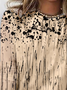 Women's Long Sleeve Tee T-shirt Spring/Fall Abstract Jersey Crew Neck Daily Going Out Casual Top