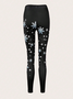 Women's Casual Christmas Snowman Jersey All Season Long Leggings