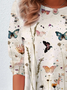 Women's Long Sleeve Tee T-shirt Spring/Fall Floral Jersey Crew Neck Daily Going Out Casual Top