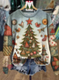 Women's Crew Neck Animal Casual Spring/Fall Long Sleeve Sweatshirt