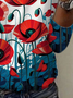Women's Long Sleeve Tee T-shirt Spring/Fall Floral Jersey Crew Neck Daily Going Out Casual Top