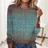 Women's Long Sleeve Tee T-shirt Spring/Fall Striped Jersey Crew Neck Daily Going Out Casual Top