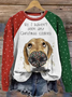 Women's Crew Neck Animal Casual Spring/Fall Long Sleeve Sweatshirt