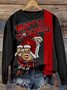 Women's Crew Neck Animal Casual Spring/Fall Long Sleeve Sweatshirt