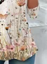Women's Long Sleeve Tee T-shirt Spring/Fall Floral Jersey Crew Neck Daily Going Out Casual Top