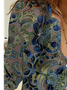 Women's Long Sleeve Shirt Spring/Fall Floral Shirt Collar Daily Going Out Casual Top
