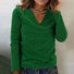 Women's Long Sleeve Tee T-shirt Spring/Fall Plain V Neck Daily Going Out Casual Top