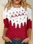 Women's Long Sleeve Tee T-shirt Spring/Fall Color Block Jersey Crew Neck Daily Going Out Casual Top