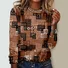 Women's Long Sleeve Tee T-shirt Spring/Fall Floral Jersey Crew Neck Daily Going Out Casual Top