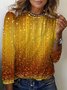 Women's Long Sleeve Tee T-shirt Spring/Fall Abstract Jersey Crew Neck Daily Going Out Casual Top