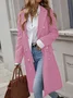 Women's Autumn Outerwear Casual Plain Long Sleeve Shawl Collar Jacket