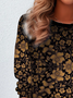Women's Long Sleeve Tee T-shirt Spring/Fall Floral Jersey Crew Neck Daily Going Out Casual Top
