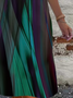 Women's Long Sleeve Spring/Fall Abstract Jersey Dress Crew Neck Daily Going Out Casual Mini H-Line T-Shirt Dress