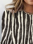 Women's Long Sleeve Tee T-shirt Spring/Fall Zebra Jersey Crew Neck Daily Going Out Casual Top