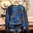 Women's Crew Neck Geometric Casual Spring/Fall Long Sleeve Sweatshirt