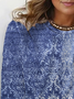 Women's Long Sleeve Tee T-shirt Spring/Fall Ethnic Jersey Crew Neck Daily Going Out Casual Top