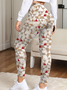 Women's Casual Geometric Jersey All Season Long Leggings