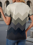 Women's Short Sleeve Tee T-shirt Summer Ombre Jersey V Neck Daily Going Out Casual Top