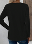 Women's Long Sleeve Tee T-shirt Spring/Fall Abstract Jersey V Neck Daily Going Out Casual Top